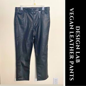 Design Lab Lord & Taylor Black Vegan Leather Pants